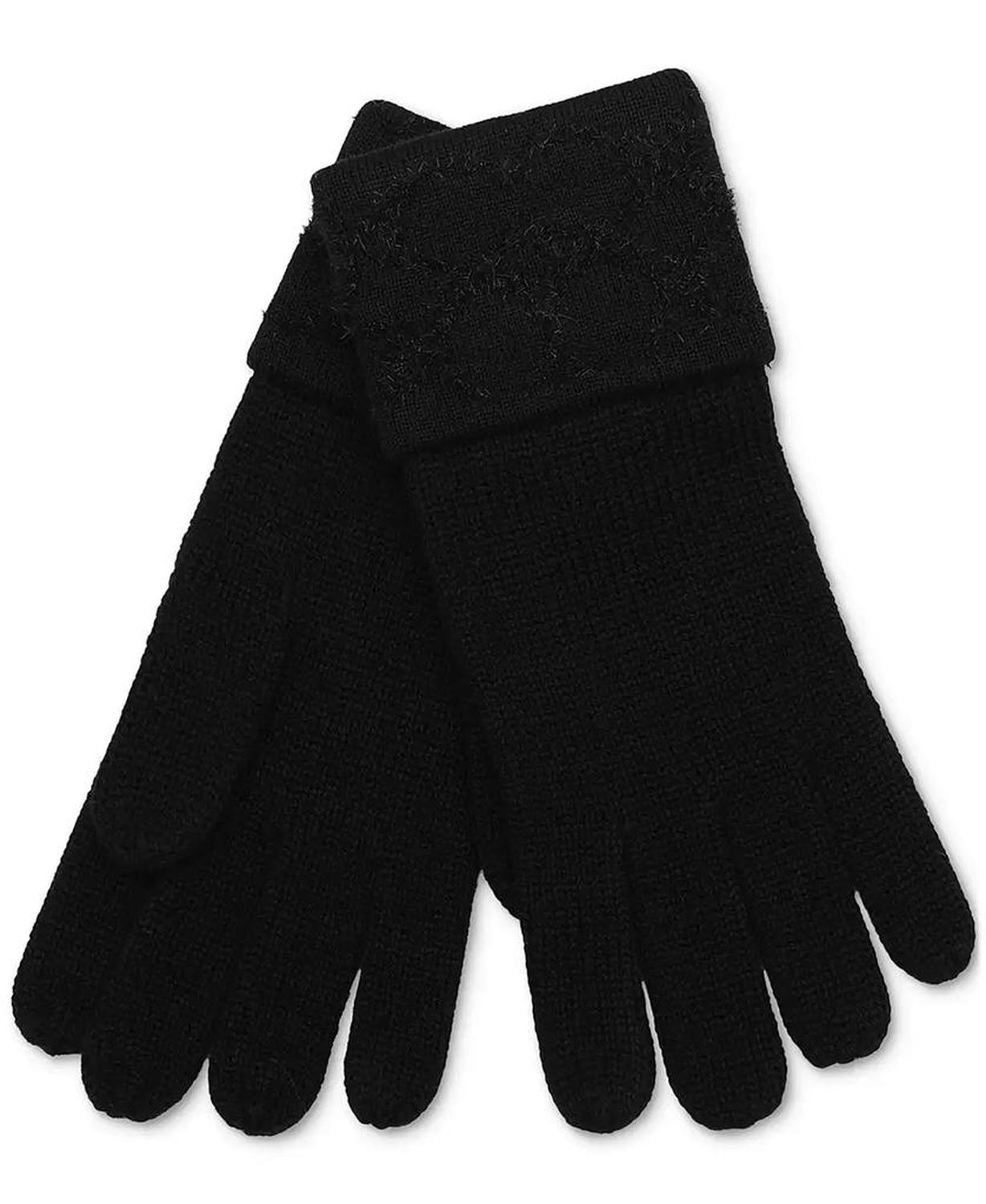 Women's Signature C Metallic Headband and Touch Tip Gloves Set