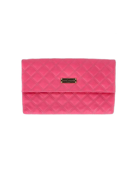 Marc Jacobs Quilted Clutch in Pink Leather