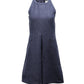 'S Max Mara Halter Dress in Navy Blue Cotton