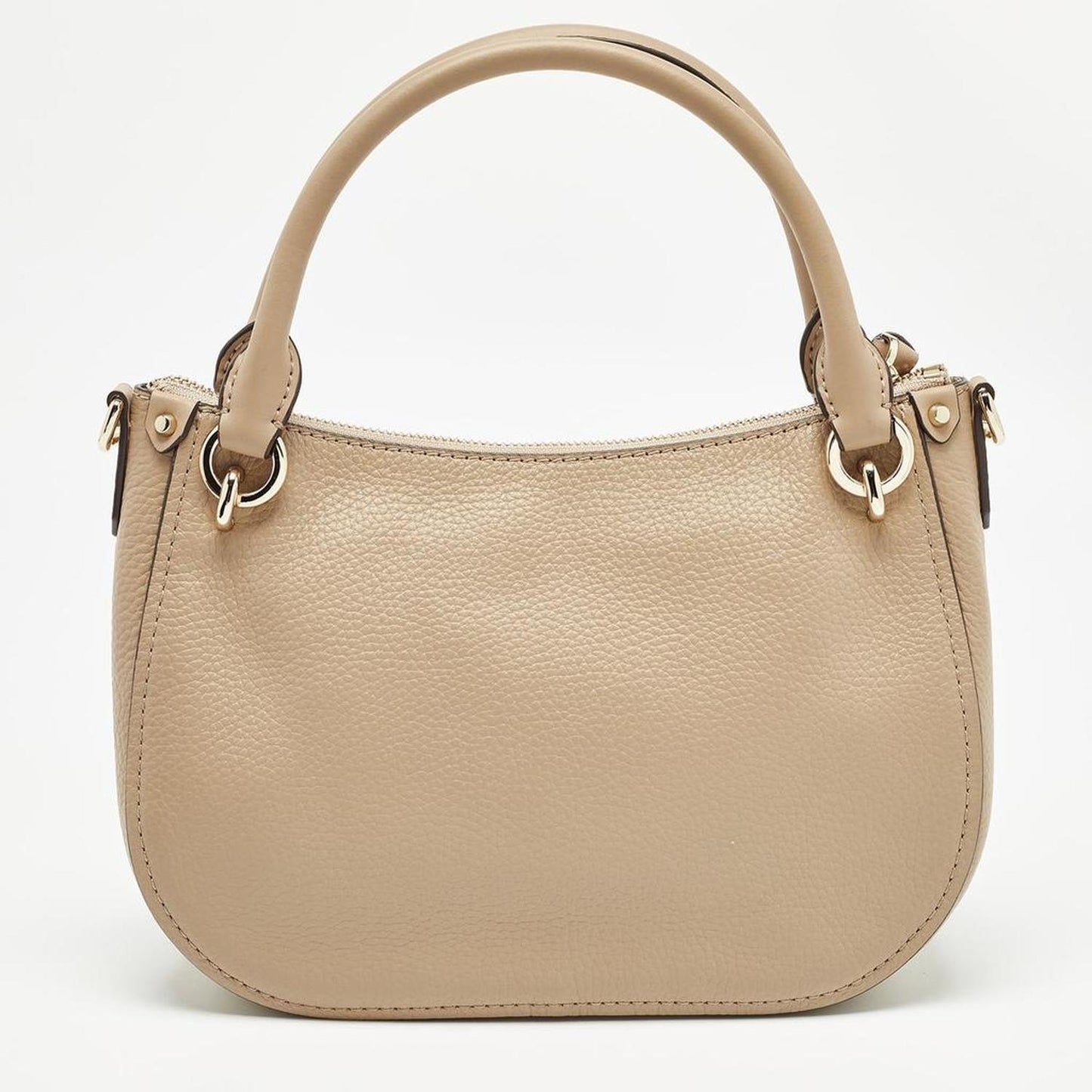 Michael Kors Beige Leather Small Harper Messenger Bag