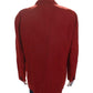 Max Mara Womens Linen Long Sleeves Single Button Blazer Jacket Red