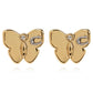 Coach Signature Butterfly Stud Earrings