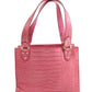 Kate Spade Crocodile Embossed Bag in Pink Leather