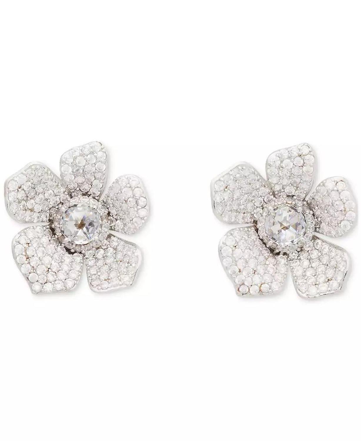 Cubic Zirconia Poppy Statement Stud Earrings