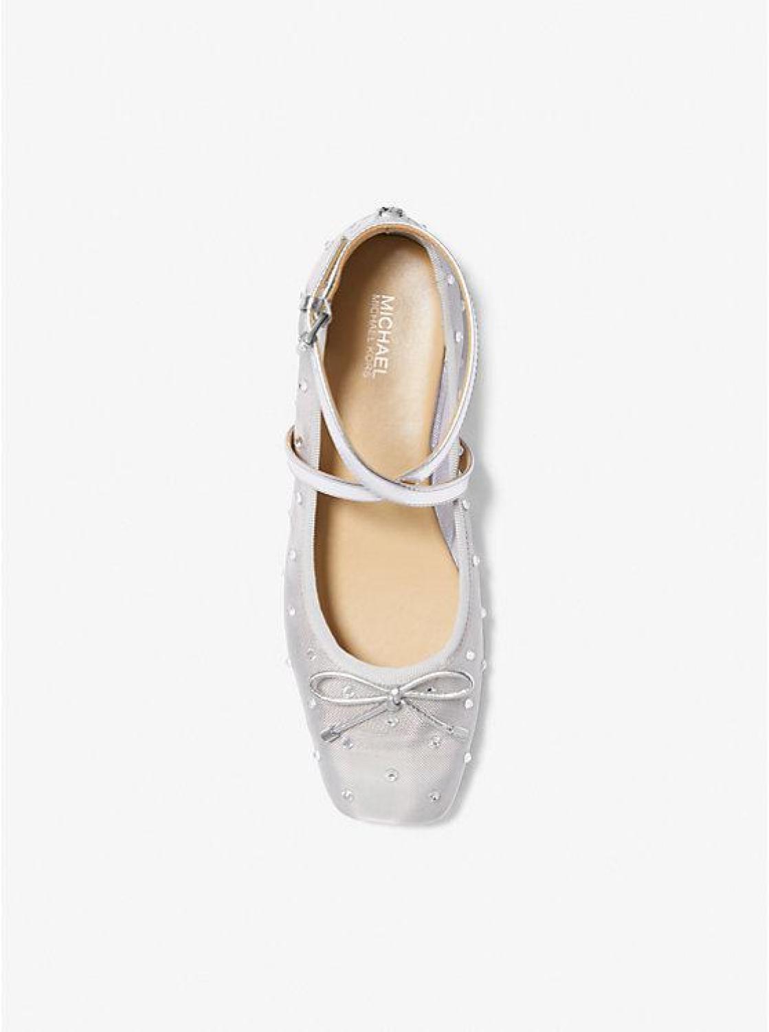 Collette Embellished Mesh Ballet Flat