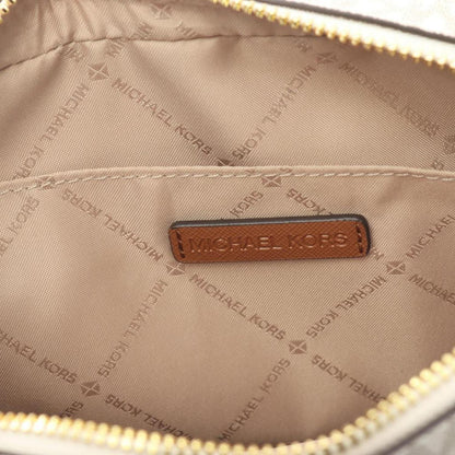 Coated Canvas Leather Shoulder Bag (Pre-Owned)