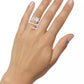 Silver-Tone Cubic Zirconia Star Wrap Ring