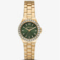 Mini Lennox Pavé Gold-Tone Watch