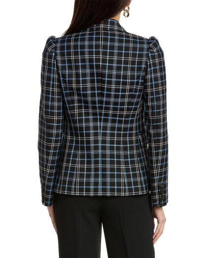 Michael Kors Collection Puff Sleeve Wool Blazer