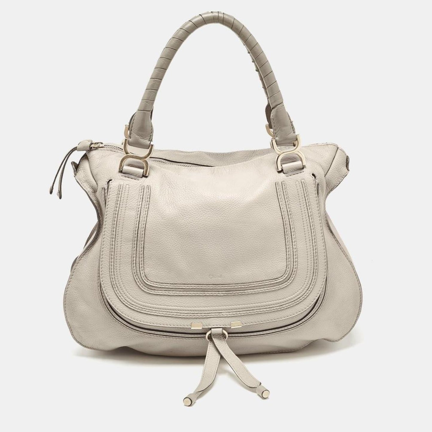 Chloe Leather Large Marcie Shoulder Bag