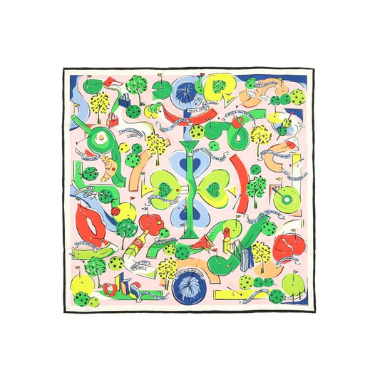 Women's KS Mini Golf Silk Square Scarf