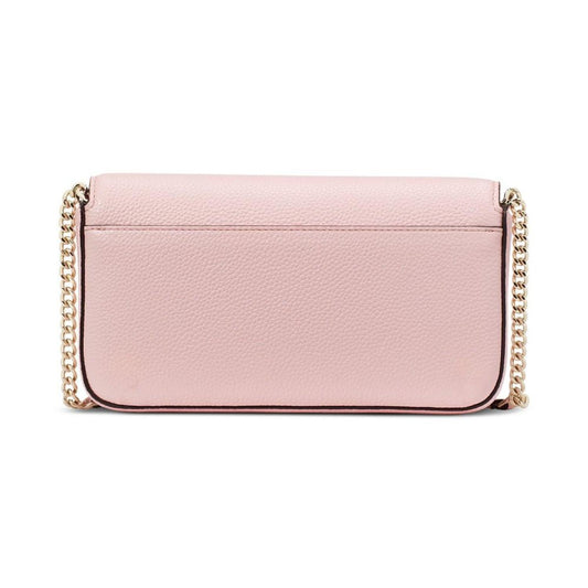 Ava Pebbled Leather Flap Chain Wallet