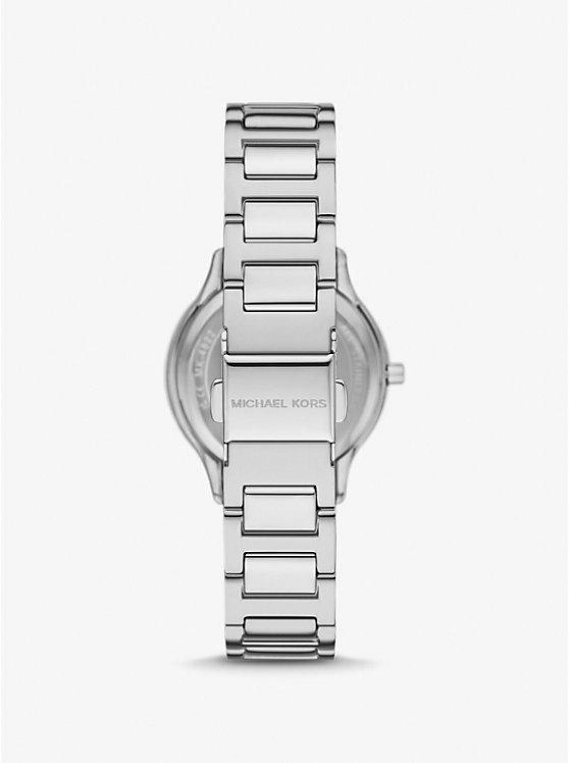 Mini Sage Pavé Silver-Tone Watch