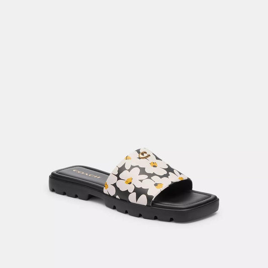 Coach Outlet Florence Sandal With Floral Print