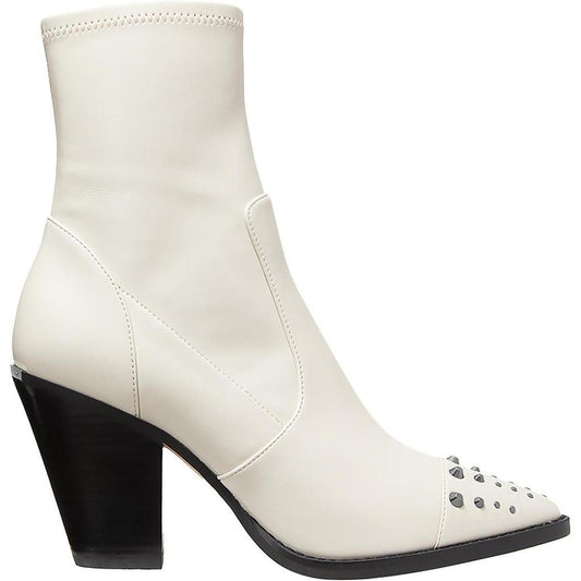 Dover Heeled Bootie Womens Studded Almond Toe Ankle Boots