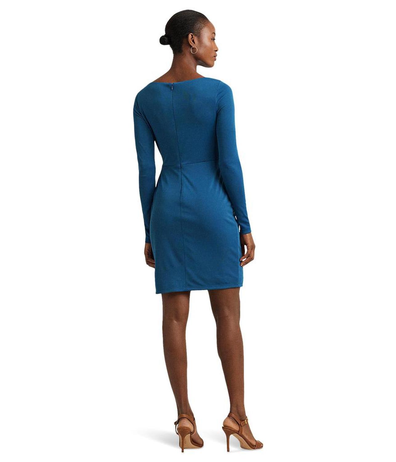 Ring-Trim Stretch Jersey Cocktail Dress