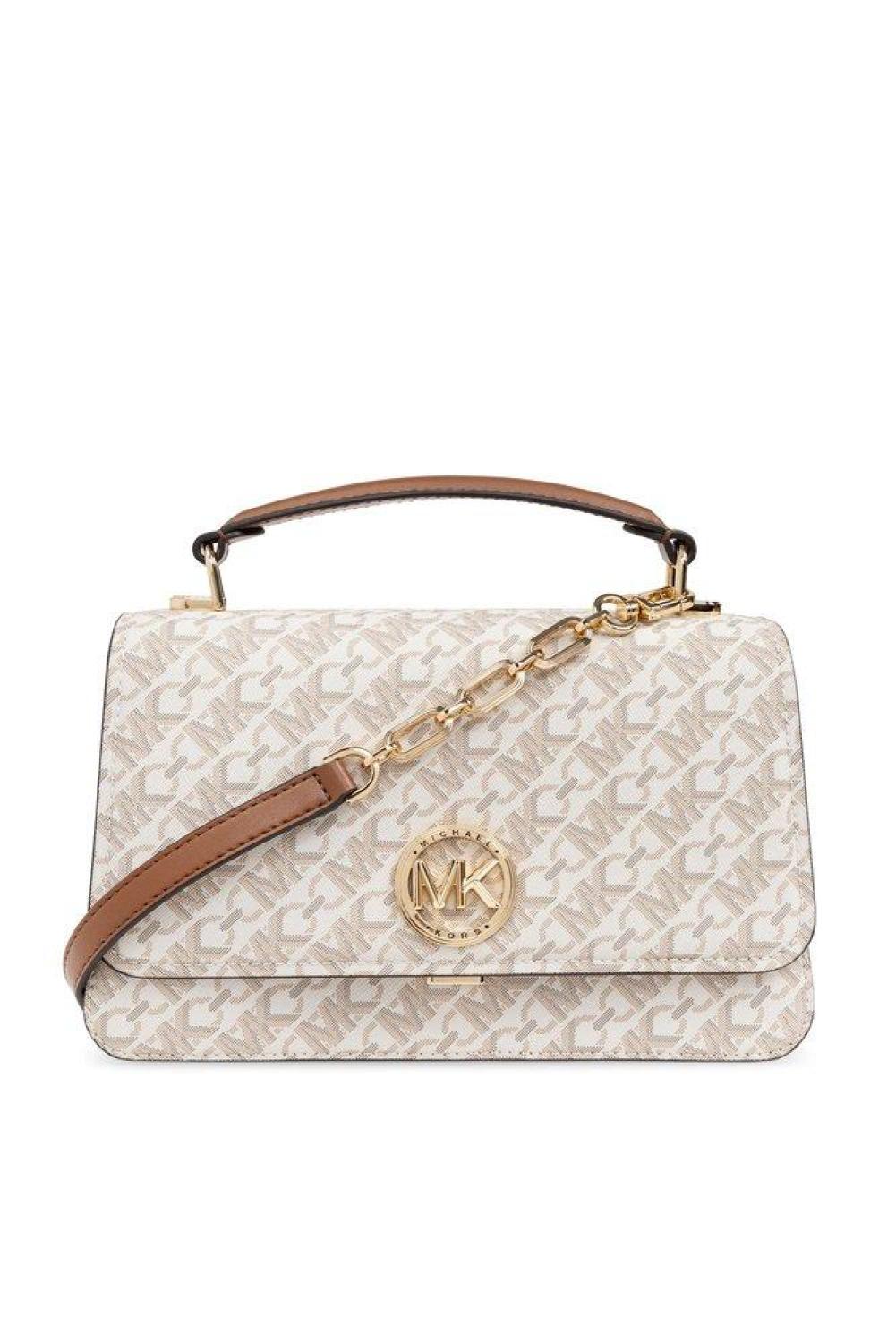 Michael Michael Kors Delancey Logo Plaque Shoulder Bag