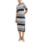 Women's Structured-Stripe Dress