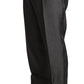 Dolce & Gabbana Elegant Patterned Gray Wool Blend Trousers