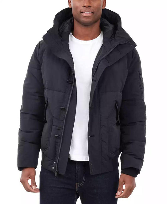 Men's Crinkle Nylon Heavy Short Snorkel Coat