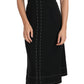 Dolce & Gabbana Elegant Black Sheath Wool Dress