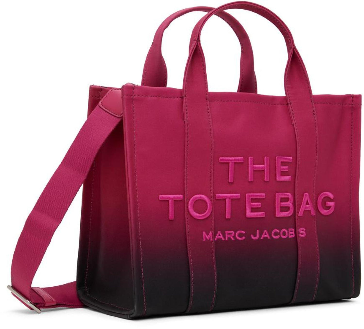 Pink & Black 'The Ombré Coated Canvas Medium' Tote