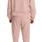 Billionaire Italian Couture Elegant Pink Cotton Sweatsuit Luxury Comfort