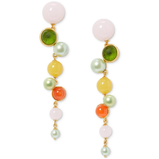 Gold-Tone Bright Spots Linear Earrings