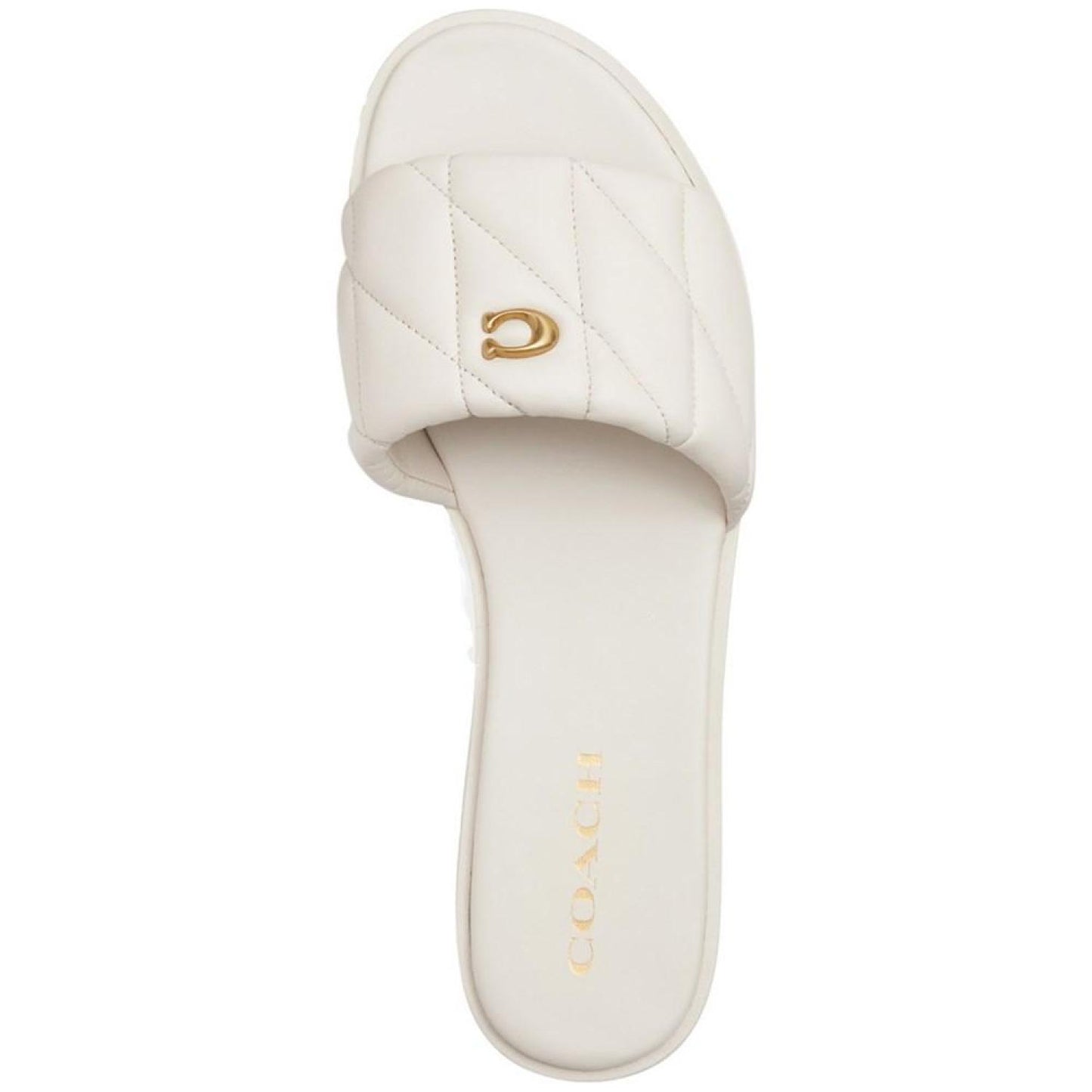 Women's Holly Quilted Puffy "C" Slide Flat Sandals