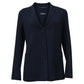 'S Max Mara Single-Breasted Cucito Amano Jacket in Navy Blue Wool