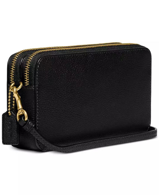 Kira Polished Pebble Leather Small Crossbody