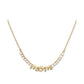 Gold-Tone Love You, Mom Crystal Necklace, 16" + 3" extender