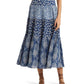 Patchwork Floral Voile Tiered Skirt