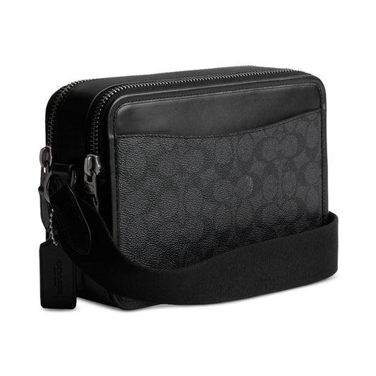 Men's Charter Signature-Print Crossbody Bag