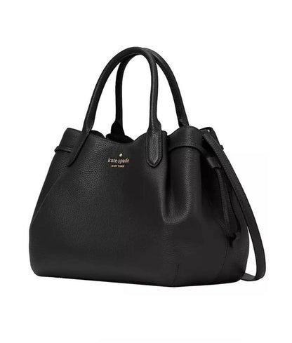 Dumpling Large Satchel Bag In Black