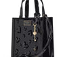 Key to My Heart Embossed Patent Leather Manhattan Mini Tote