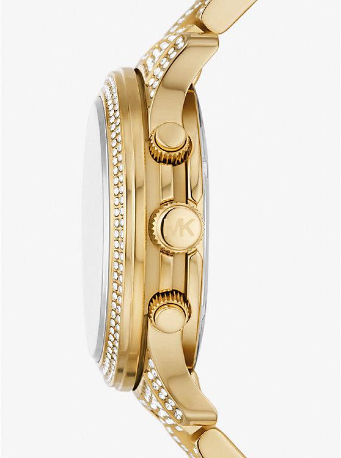 Runway Pavé Gold-Tone Watch