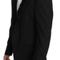 Dolce & Gabbana Elegant Black Slim Fit Martini Blazer Jacket