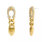 Women's Faux Stone Signature C Buckle Chain Drop Earrings