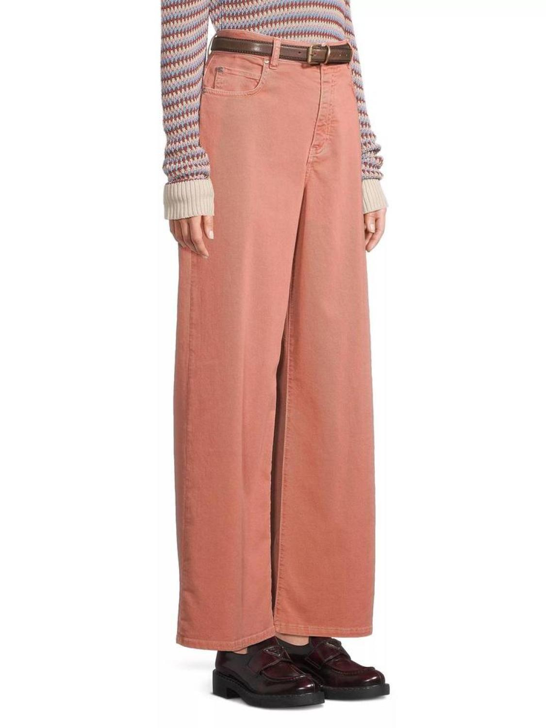 Weekend Medina Mid Rise Wide Leg Jean In Antique Rose