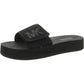 Womens Logo Canvas Slide Sandals