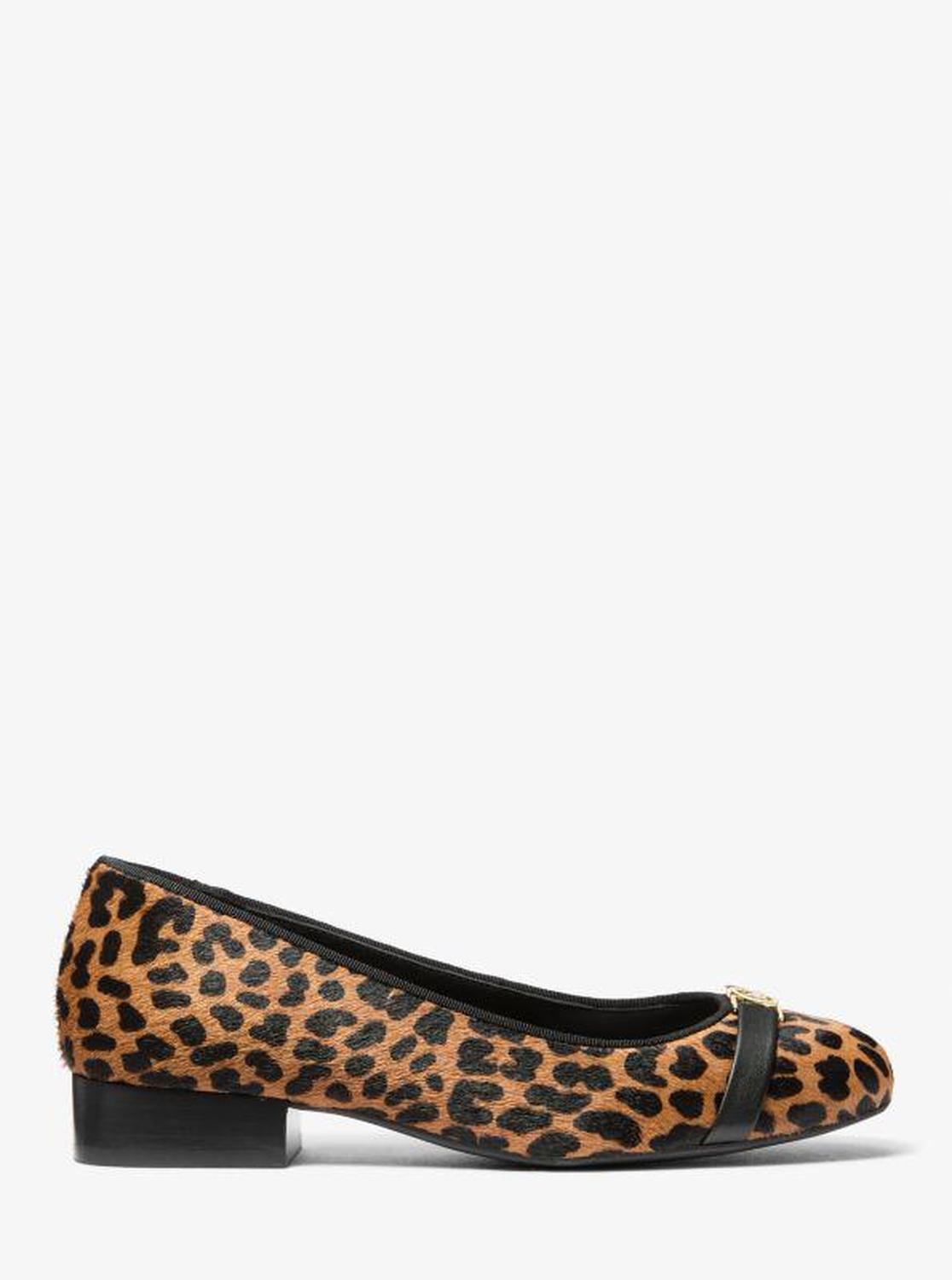 Mindy Flex Leopard Print Calf Hair Ballet Flat