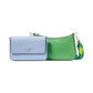 Double Up Colorblocked Saffiano Leather Crossbody