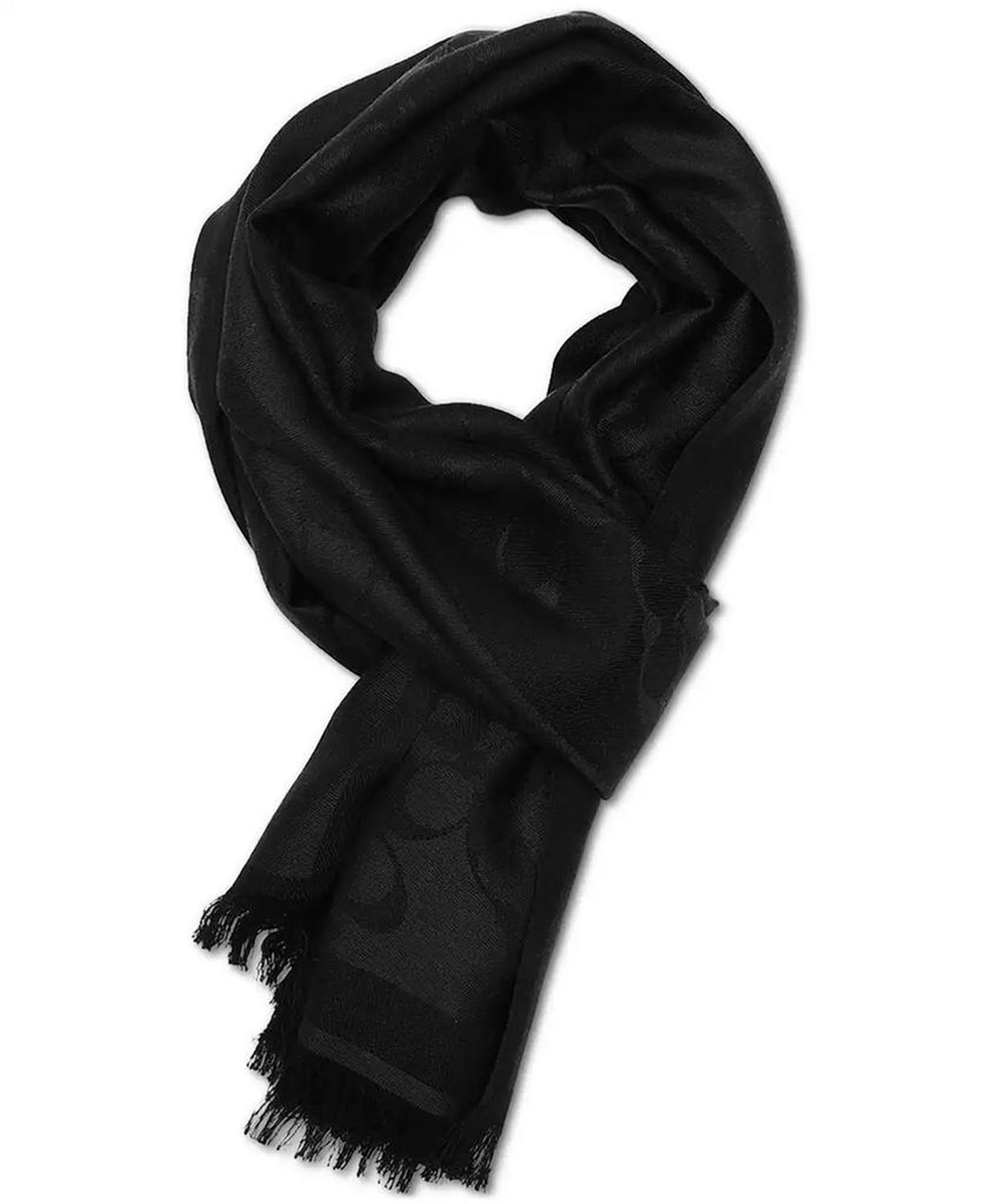 Women's Signature C Logo Fringe-Trim Scarf