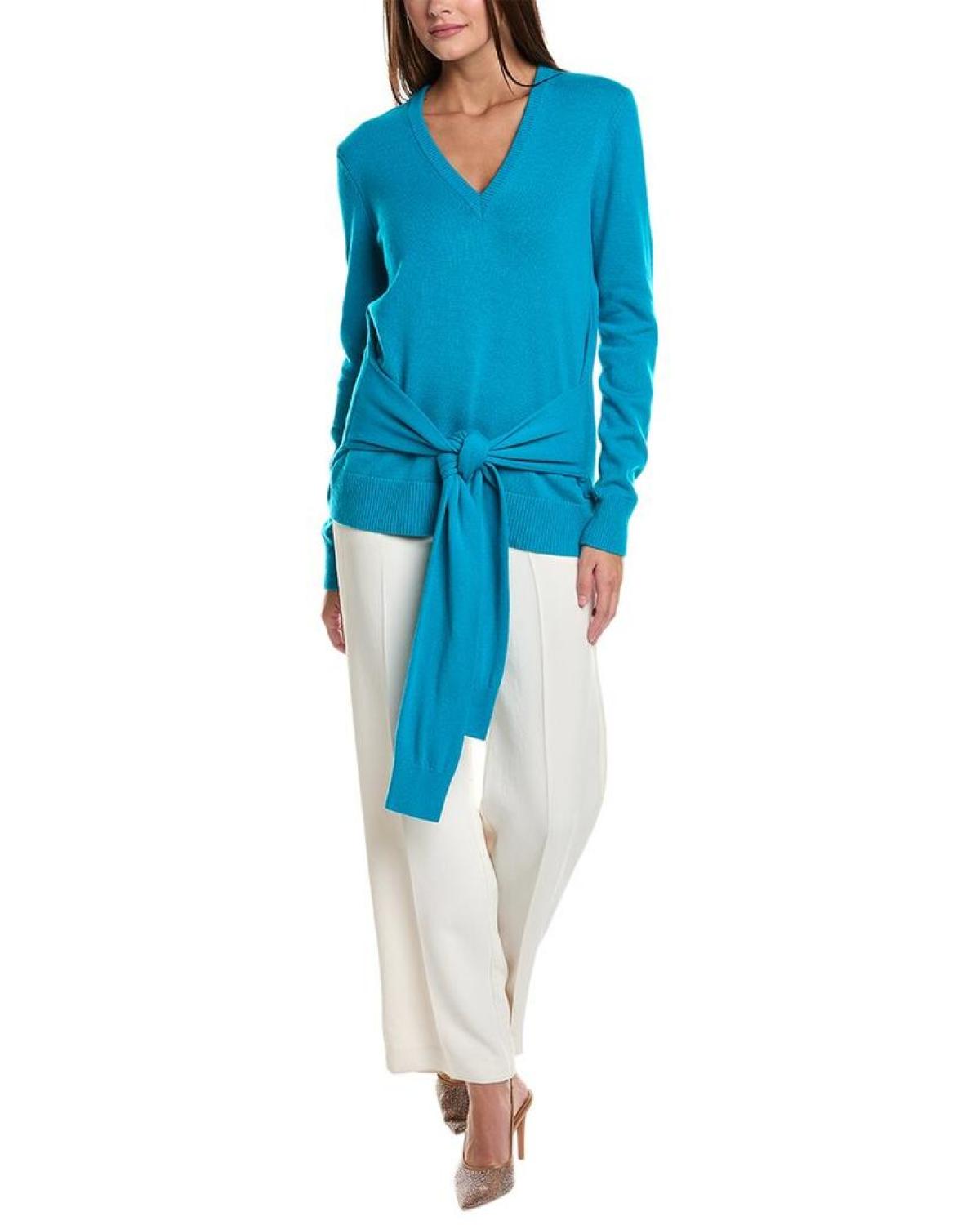 Michael Kors Collection Tie Waist Cashmere Tunic