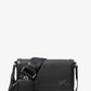 Edison Mini Scratch-Resistant Crossgrain Leather Crossbody Bag with Pouch