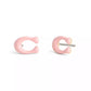 Enamel Signature C Stud Earrings