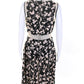 Michael Kors Collection Womens Floral Print Paneled Hem Dress Black