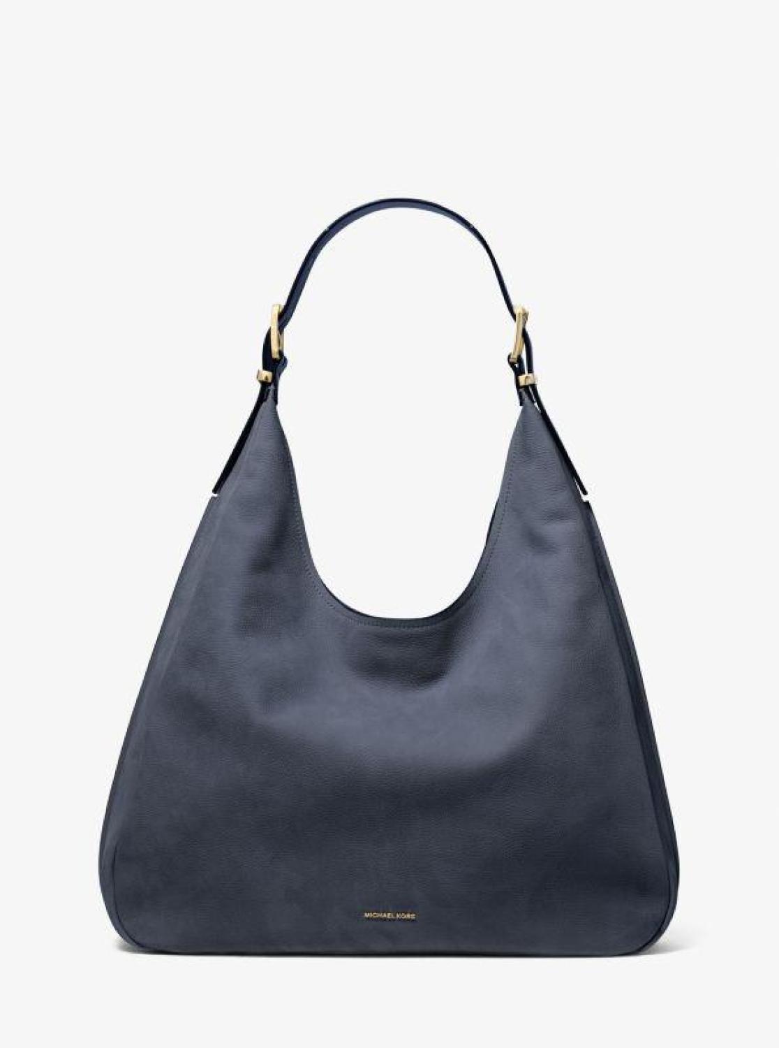 Nolita Large Suede Hobo Shoulder Bag