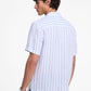 Linen and Cotton Blend Striped Shirt